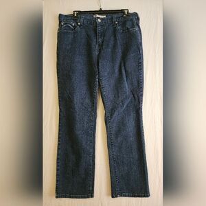 Levi's 505 Jeans Women’s Sz l4 (33x27) Mid-Rise Straight Leg Denim Medium Wash